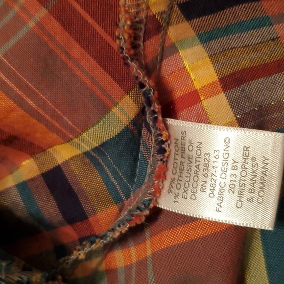 Christopher & Banks Petite Women's Plaid Lightweight Jacket Size LP - Picture 10 of 10